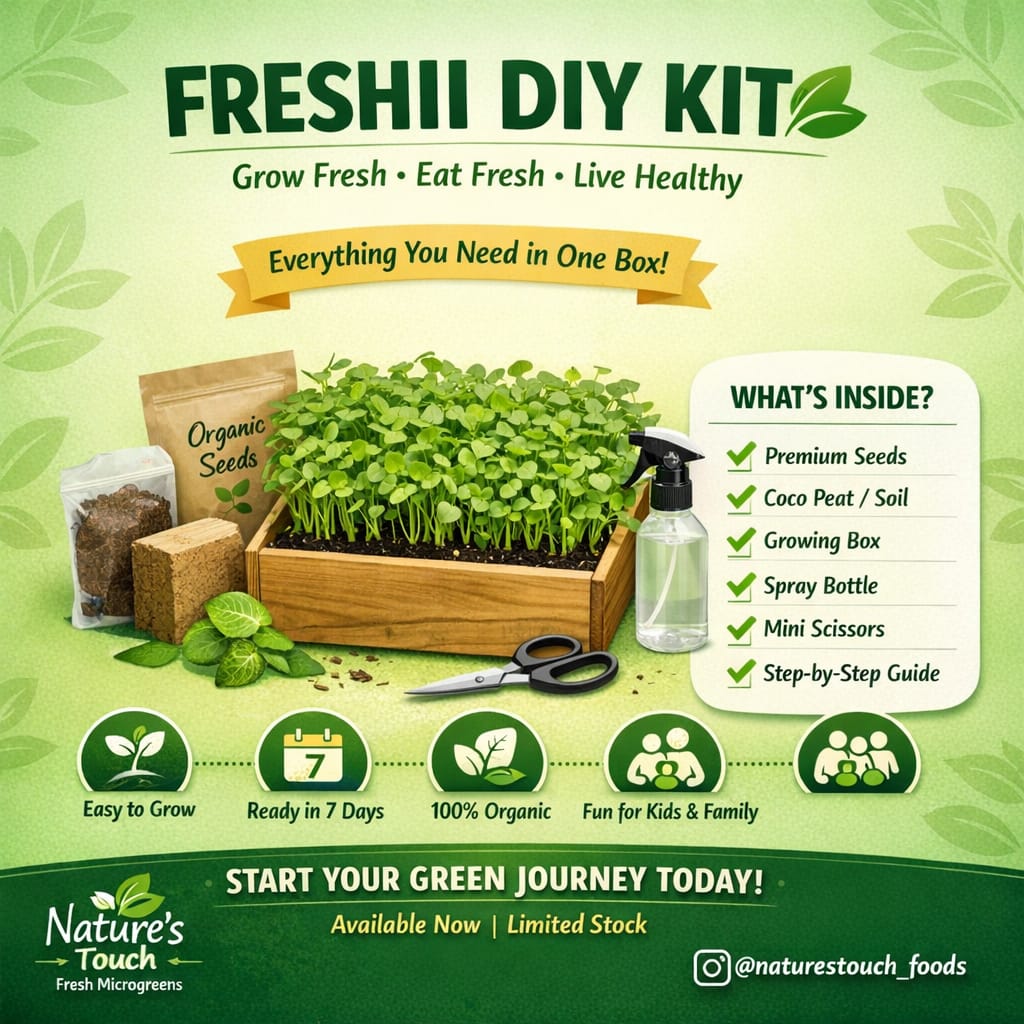 microgreenkit freshiimicrogreens thanjavur